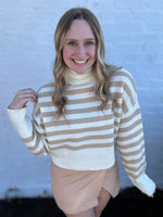 Striped Turtle Neck Sweater