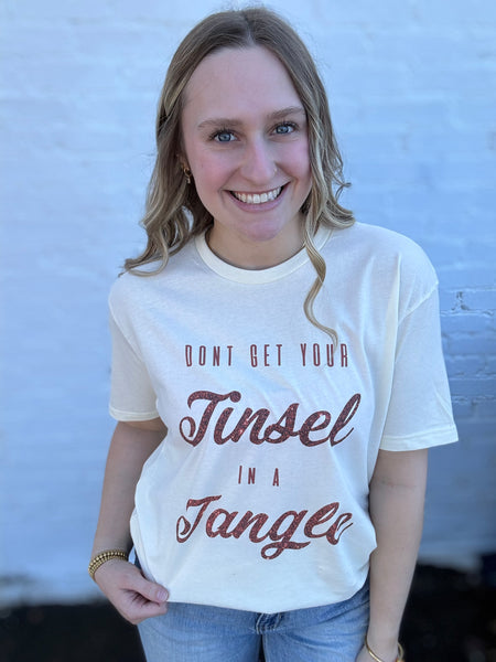 Tinsel In A Tangle Tee