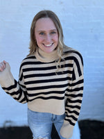 Striped Turtle Neck Sweater