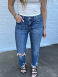 Loververt Medium Wash Slim Wide Jeans