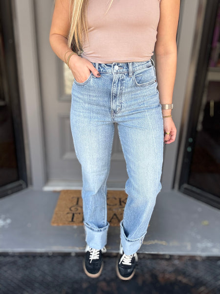 Cello Cuffed Dad Jeans