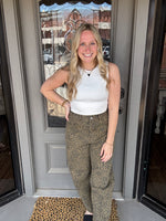 Cheetah Barrel Jeans