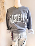 Baseball Polka Dot Sweatshirt