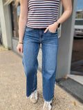 Loververt Dark Wide Ankle Jeans