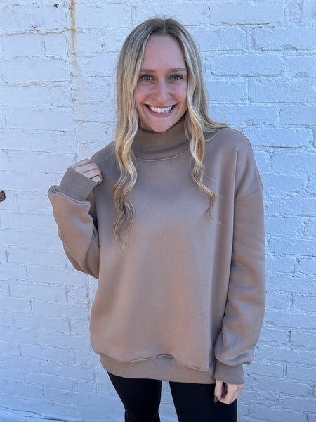 Mock Neck Sweatshirt