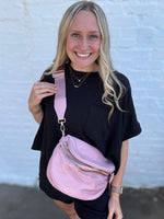 Nylon Double Zip Crossbody
