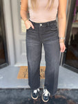 Cello Washed Black Wide Jeans