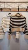 Striped Turtle Neck Sweater