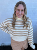 Striped Turtle Neck Sweater