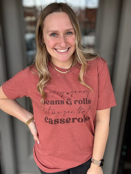 Turkey Gravy Casserole Tee