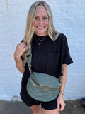 Nylon Double Zip Crossbody