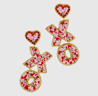 XOXO Beaded Earrings