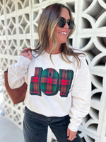 Joy Plaid Sweatshirt