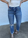 Loververt Medium Wash Slim Wide Jeans