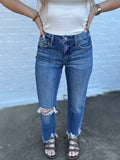 Loververt Medium Wash Slim Wide Jeans