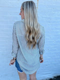 The Striped Button Down Top