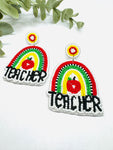 Beaded Teacher Earrings