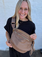 Nylon Double Zip Crossbody