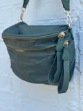 Nylon Double Zip Crossbody