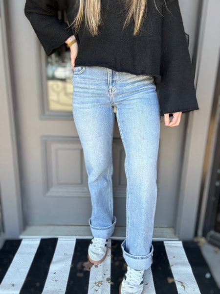 High Rise Slim Wide Flying Monkey Jeans