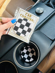Checkered Car Coaster