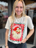 Pink Vintage Santa Tee